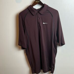 NIKE Womans maroon polo‎ shirt, XL